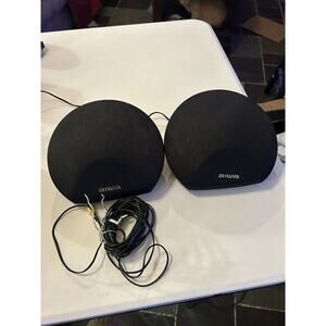 Aiwa Speaker System Pair SX-R275 40W Surround Sound Home Black 18' Wires